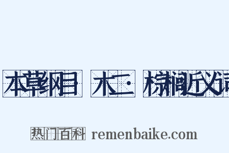 本草纲目·木二·棕榈近义词是什么意思的图片